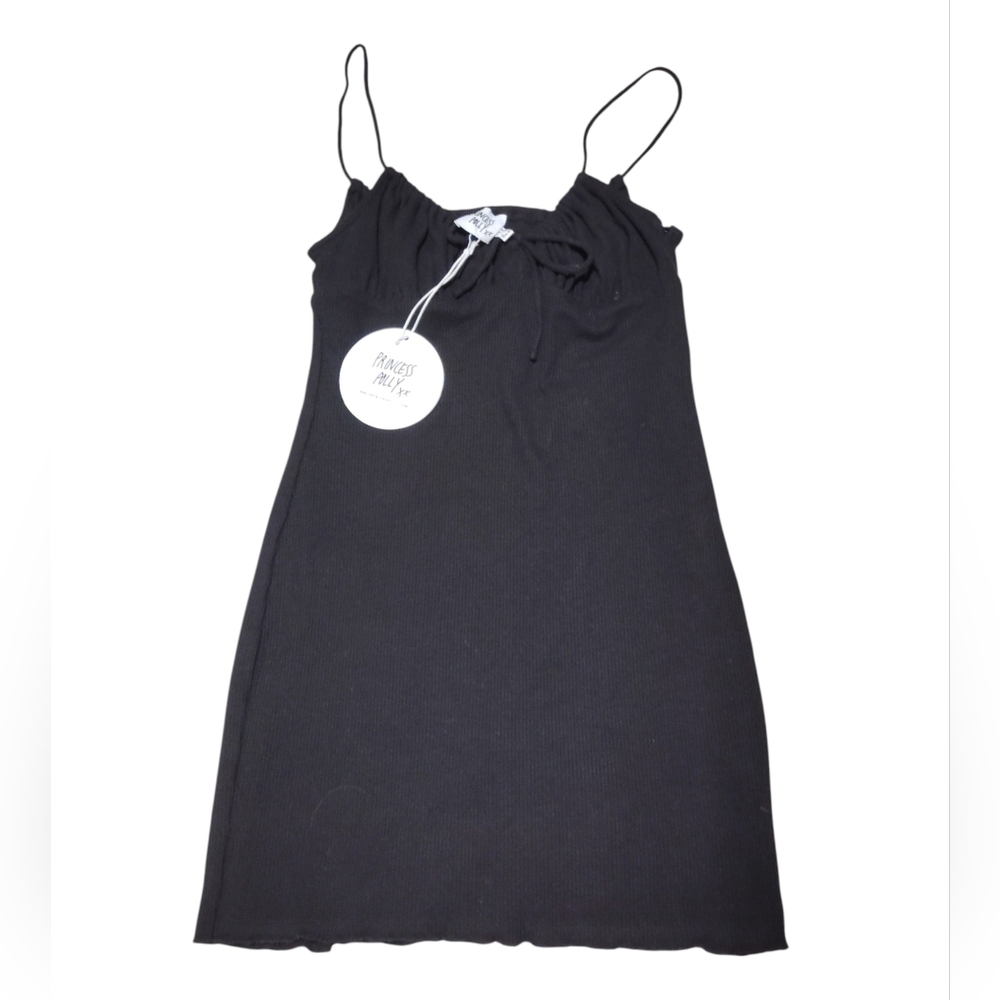Princess Polly Slow Dancing Mini Dress Black Size 6 For Women. Cute Design.